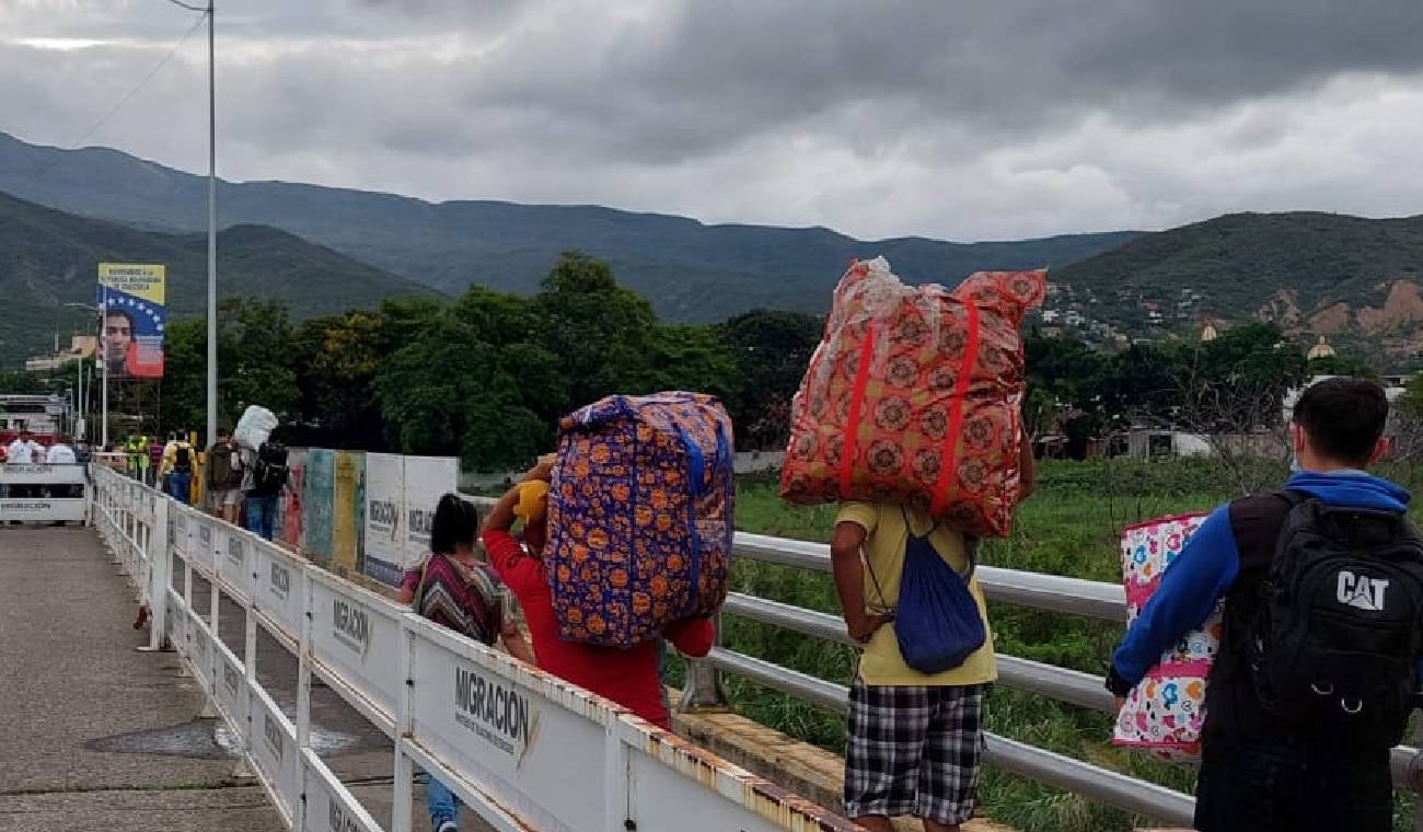 Migrantes en la zona de frontera
