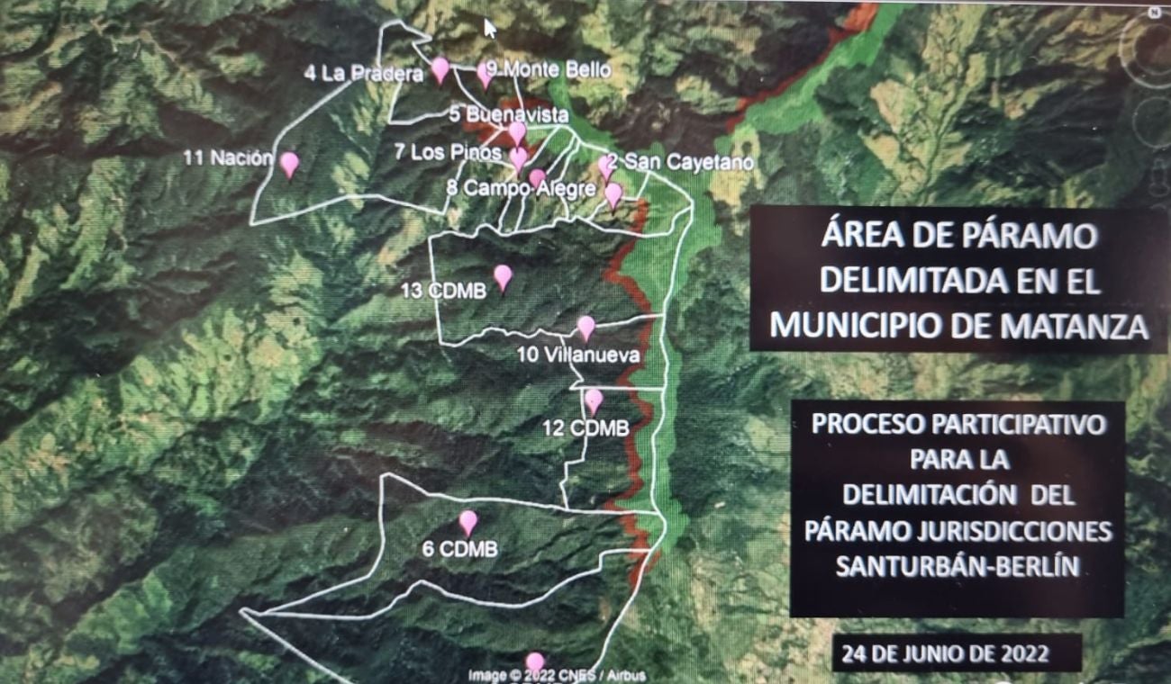delimitacion paramo santurban matanza