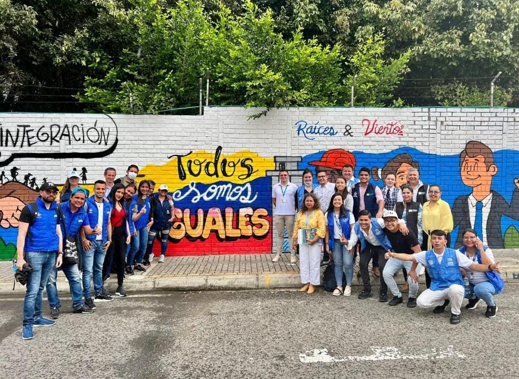 Mural integración migrante