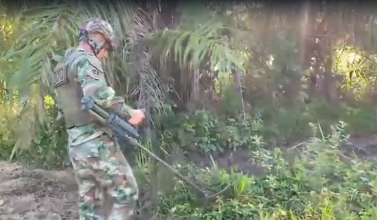 explosivo desactivado en Puerto Wilches