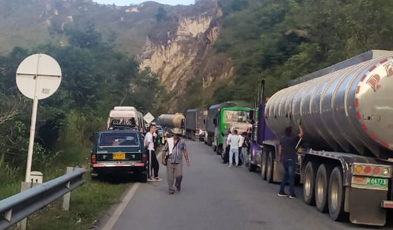 Accidente vía Ocaña Abrego