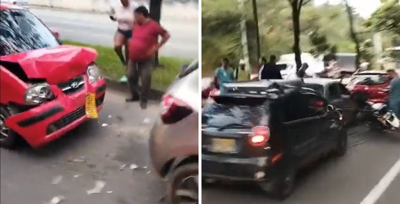 Accidente múltiple Floridablanca - Piedecuesta