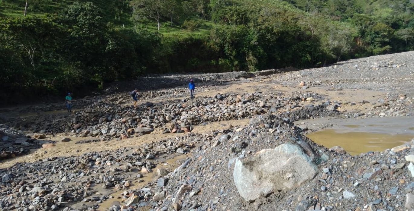 Cierre en la vía Onzaga - San Joaquín