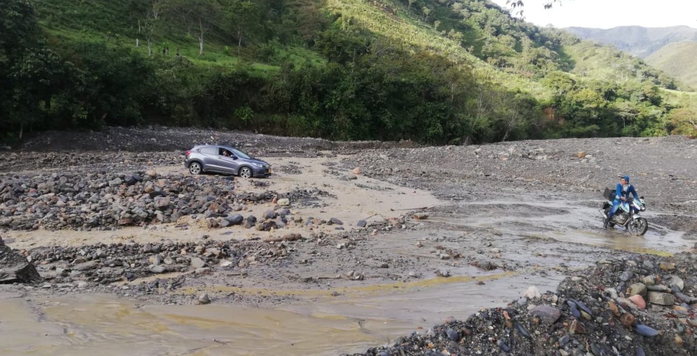 Cierre en la vía Onzaga - San Joaquín