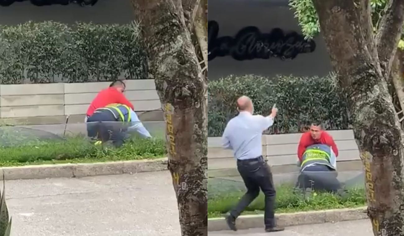 hombre golpeó a agente de tránsito Bucaramanga