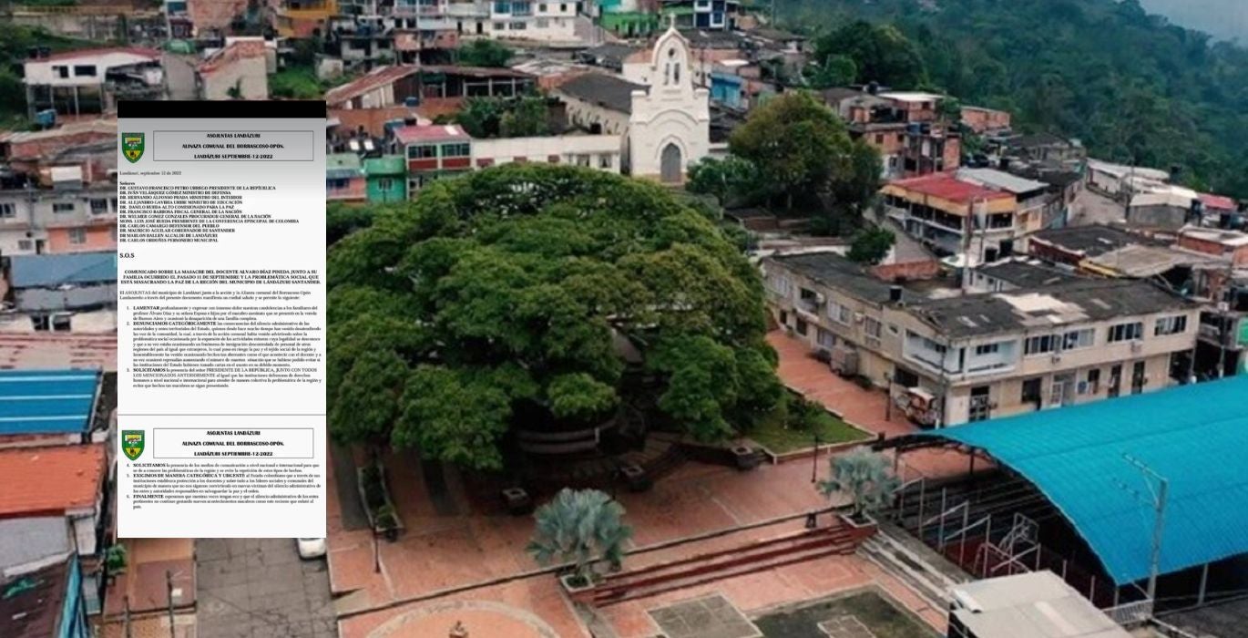 Amenazas en Landázuri, Santander
