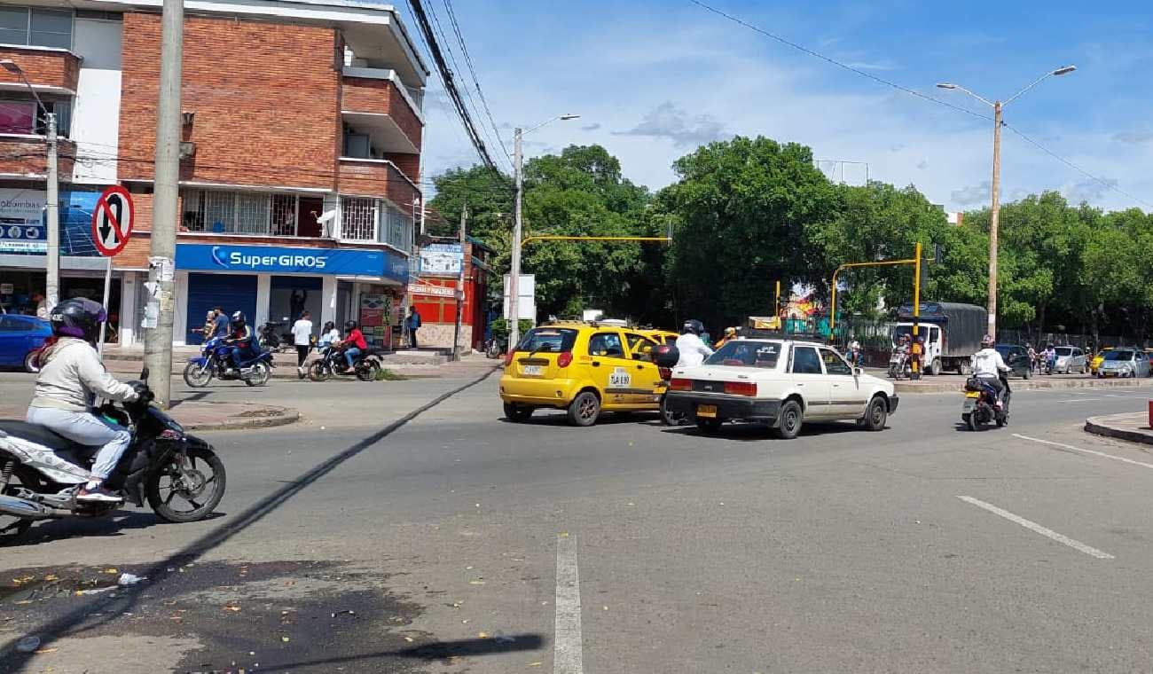 Vehículos en las calles de Cúcuta
