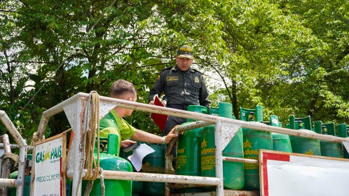 Controles de depósitos de gas propano en Barrancabermeja