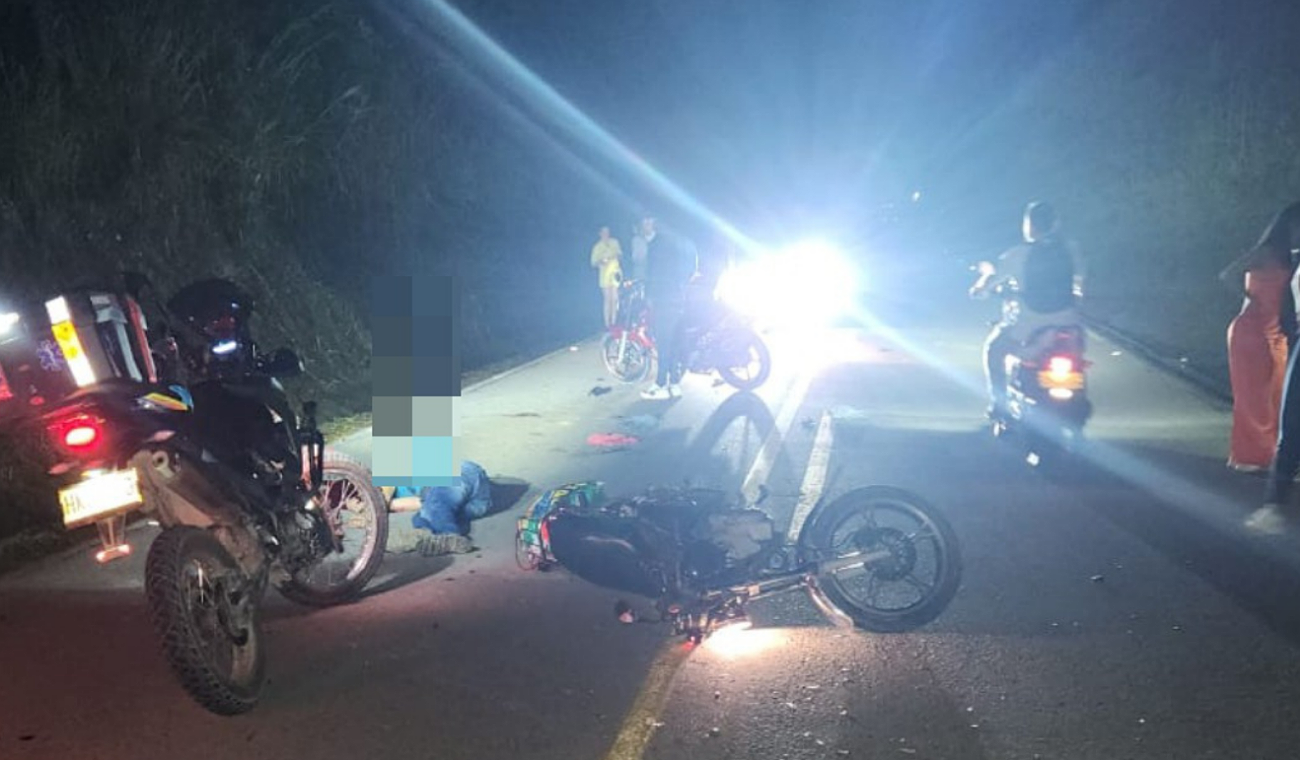 Accidente vía Aguas Claras