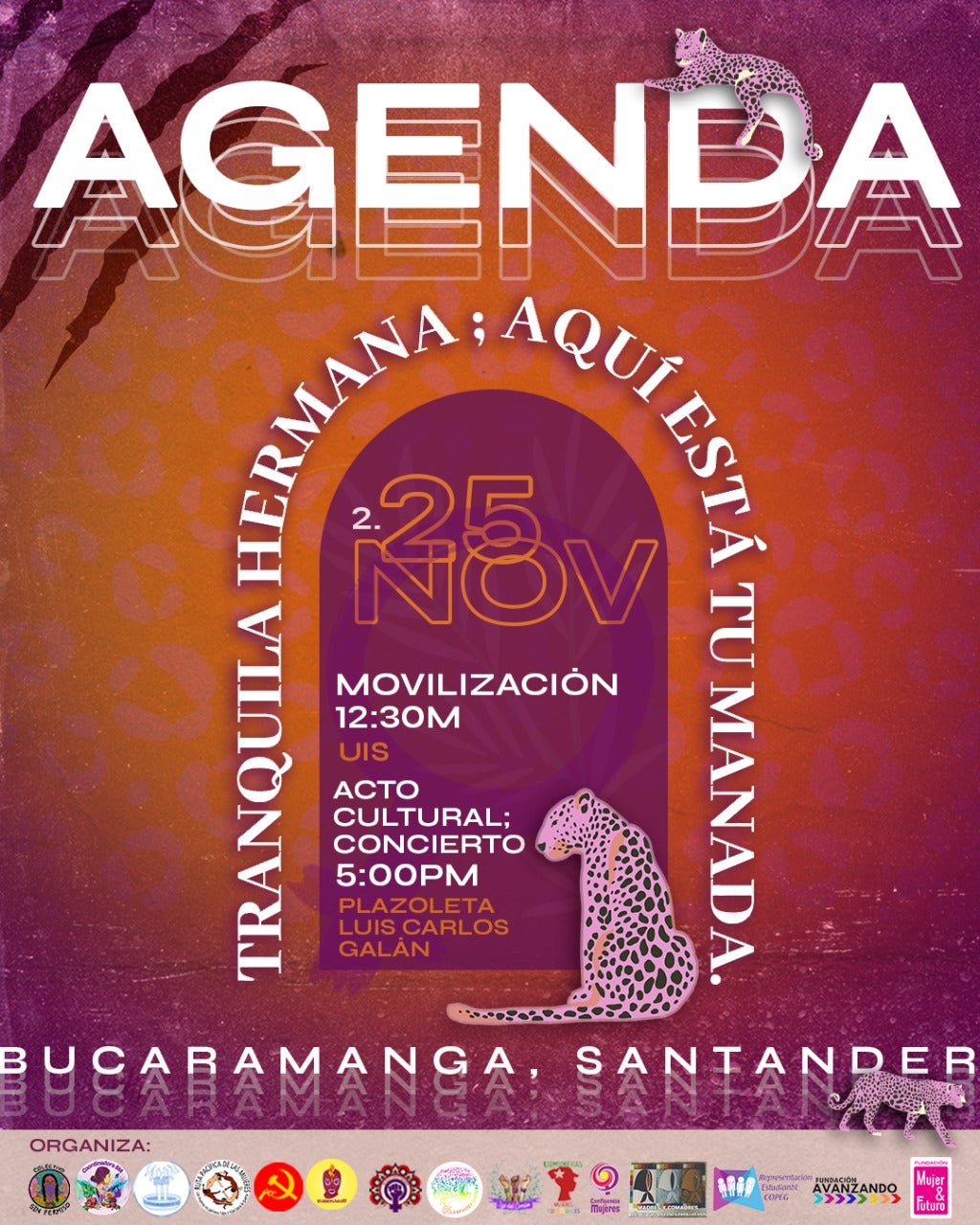 Manifestaciones feministas en Santander 25N