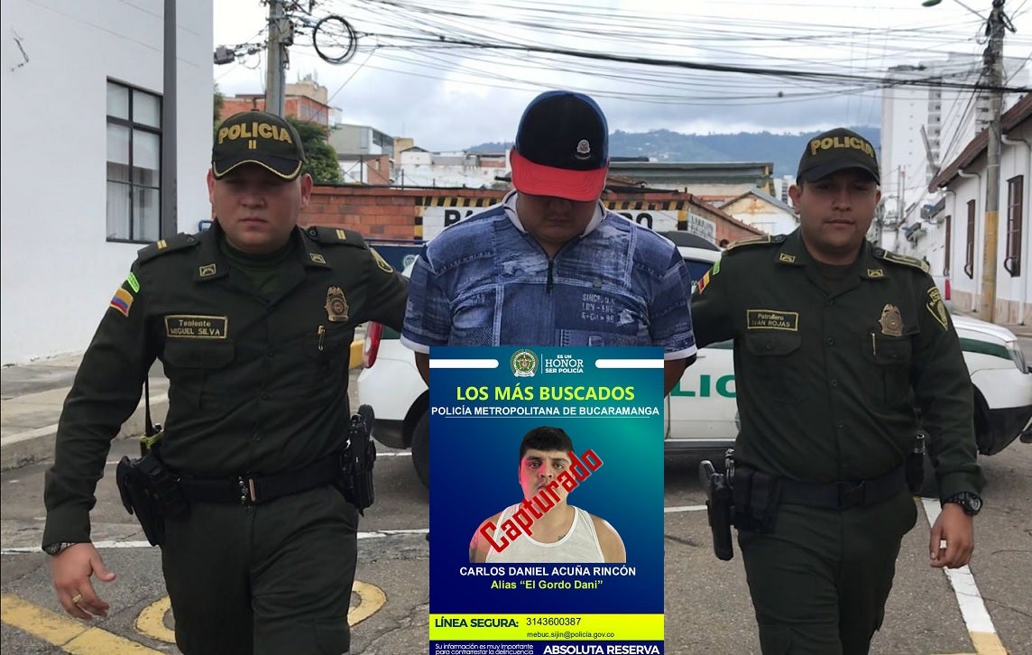 El capturado presentaba circular azul de Interpol.