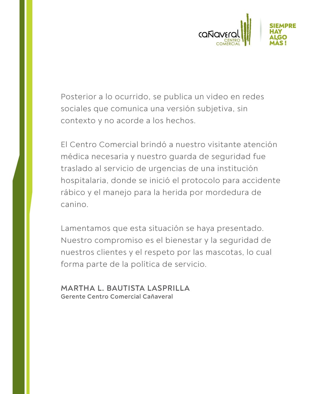 Incidente con joven y guarda de seguridad.