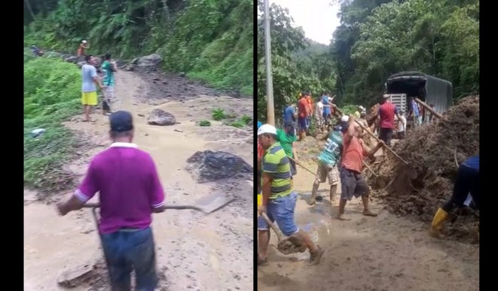 Emergencias por lluvias en corregimiento de Girón
