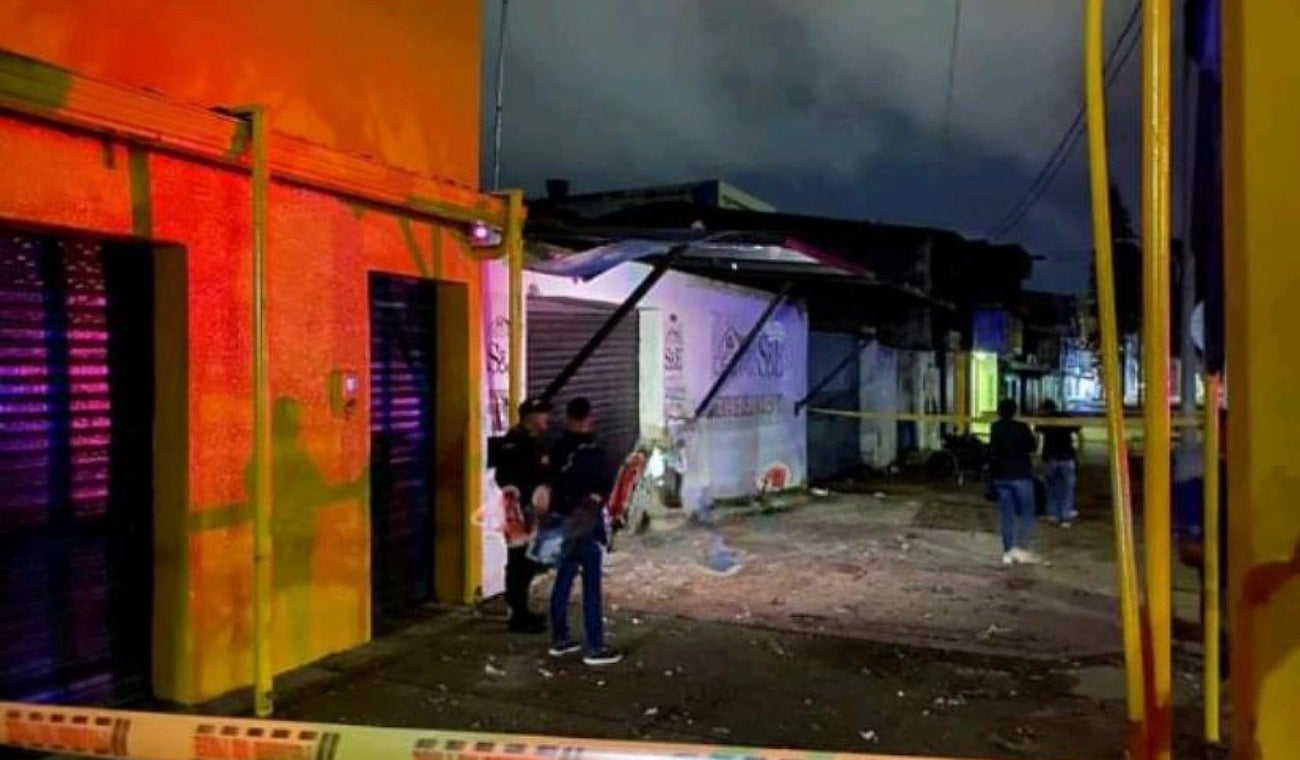 Atentado a local comercial