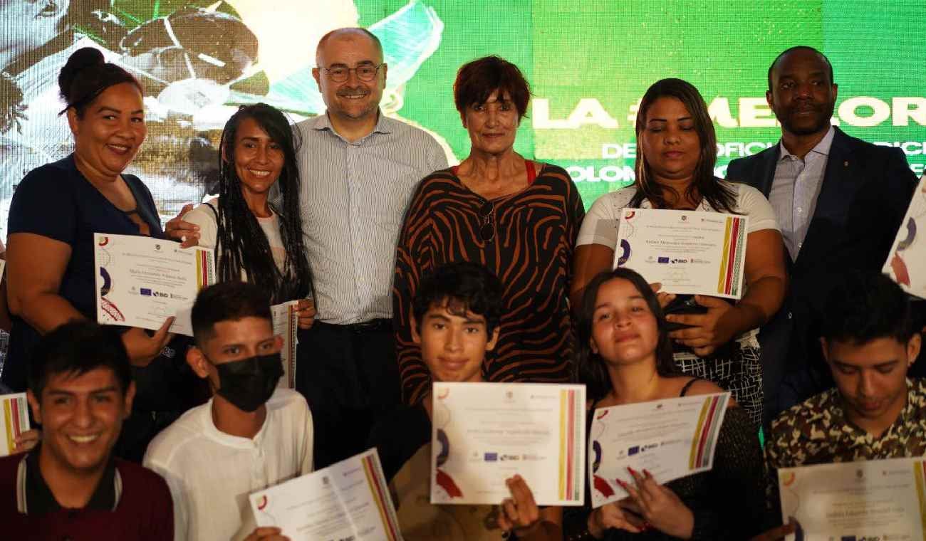 Ministra y embajador Unión Europea en Villa del Rosario