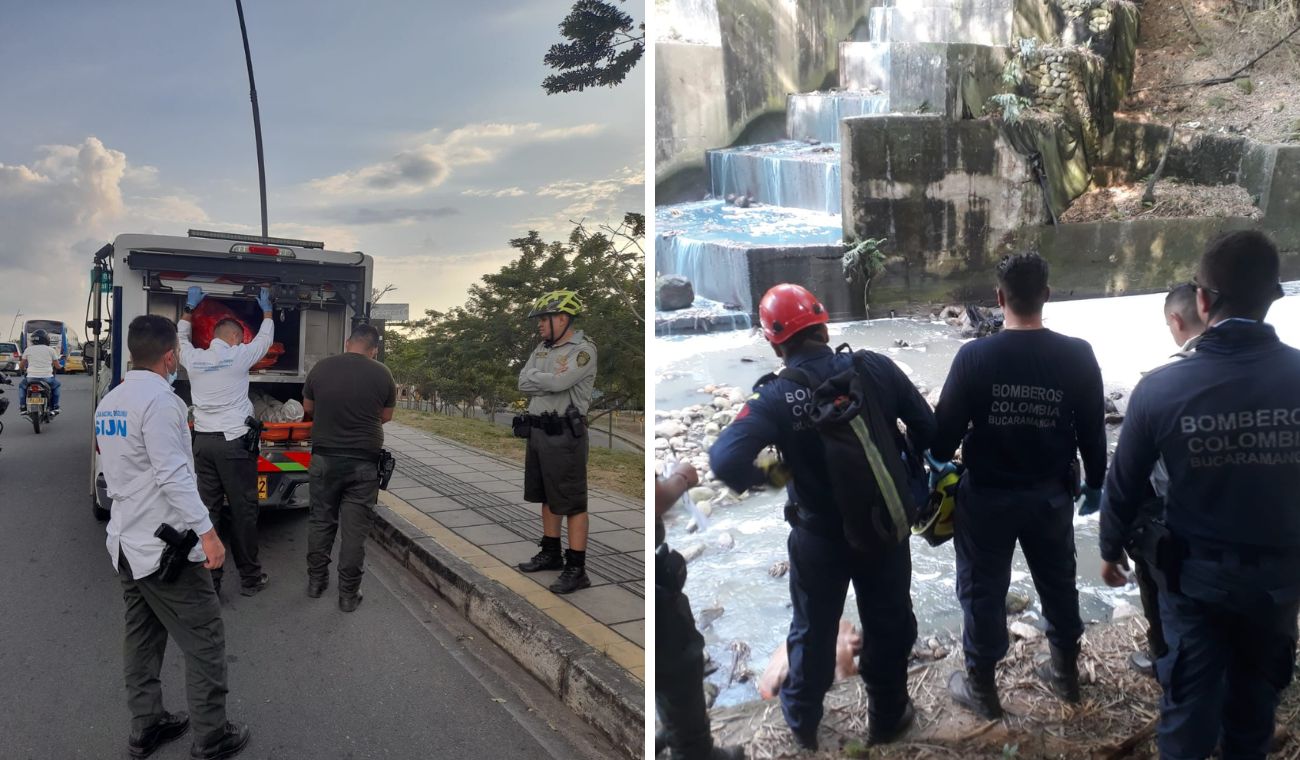 rescate cuerpo sin vida Bucaramanga