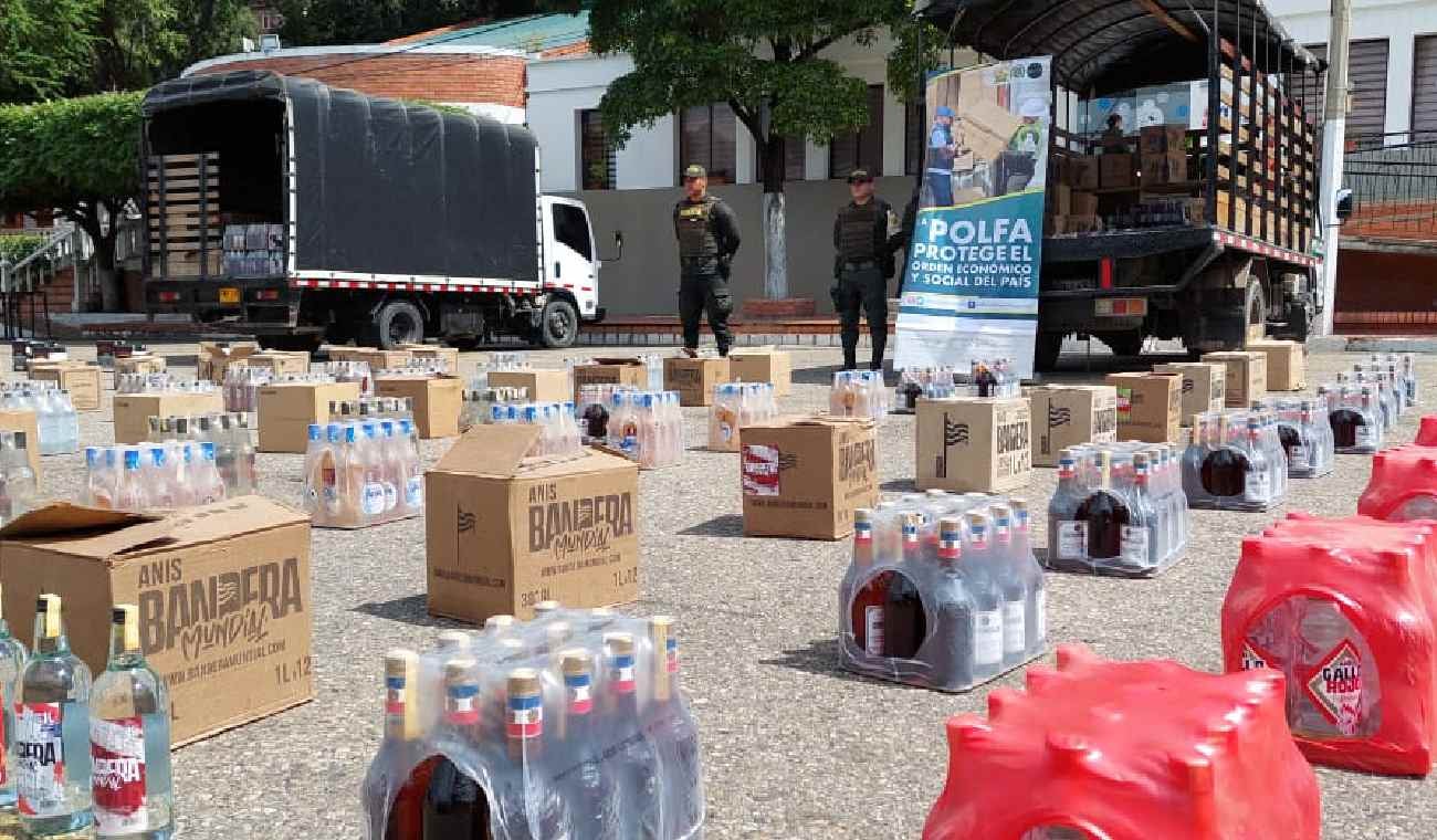 Botellas de licor en Cúcuta