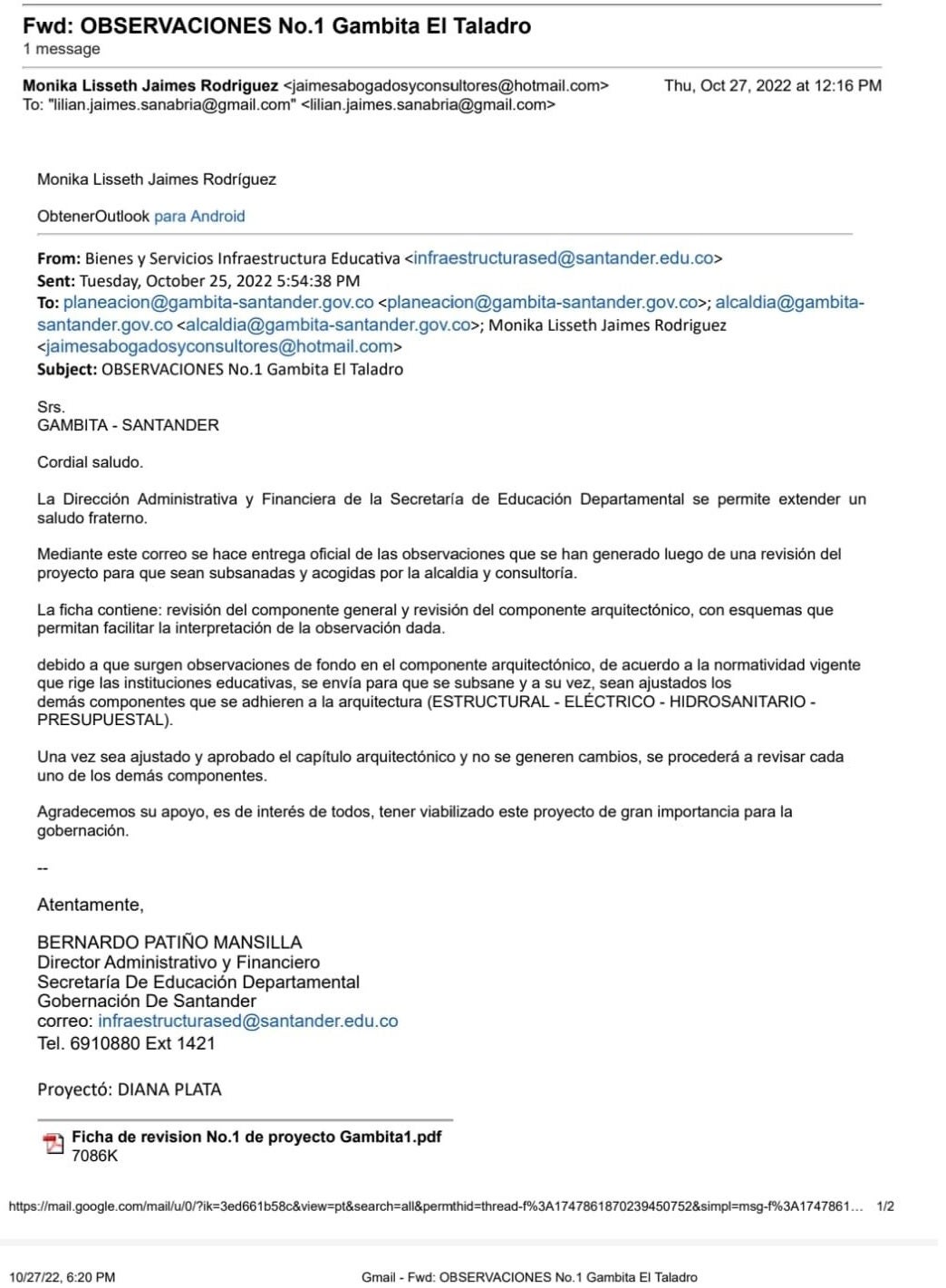 Hasta el momento no ha habido respuesta, dijo el gobernador.