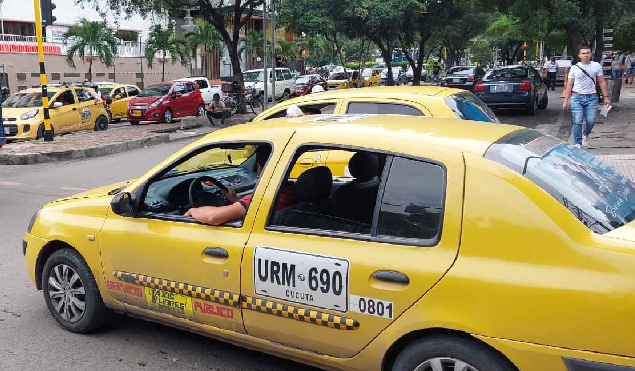 Taxi en vía de Cúcuta
