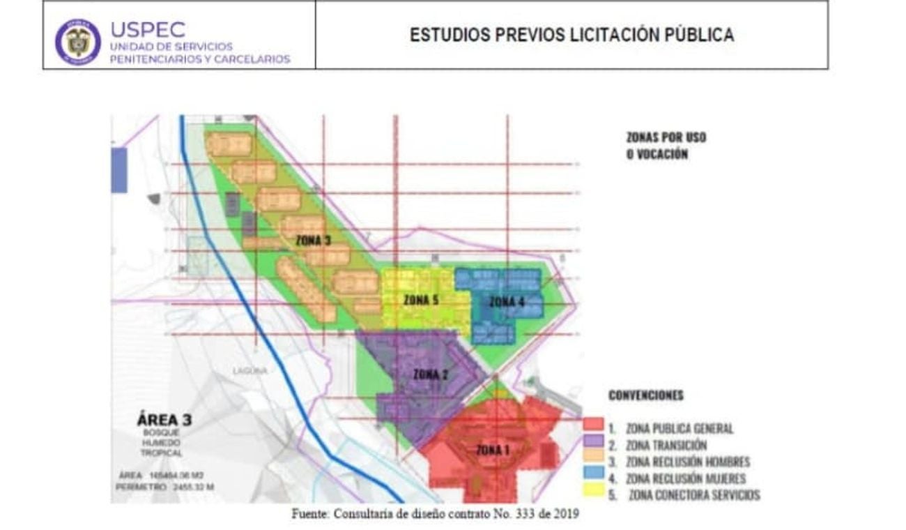 Planos nueva cárcel de Barrancabermeja, Santander