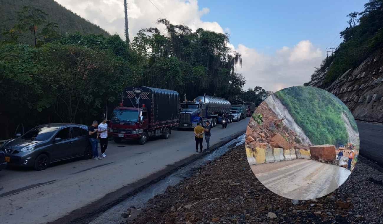 Afectación en la vía nacional
