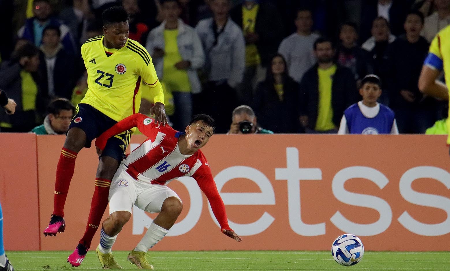 Colombia vs Paraguay; hexagonal Sudamericano sub 20