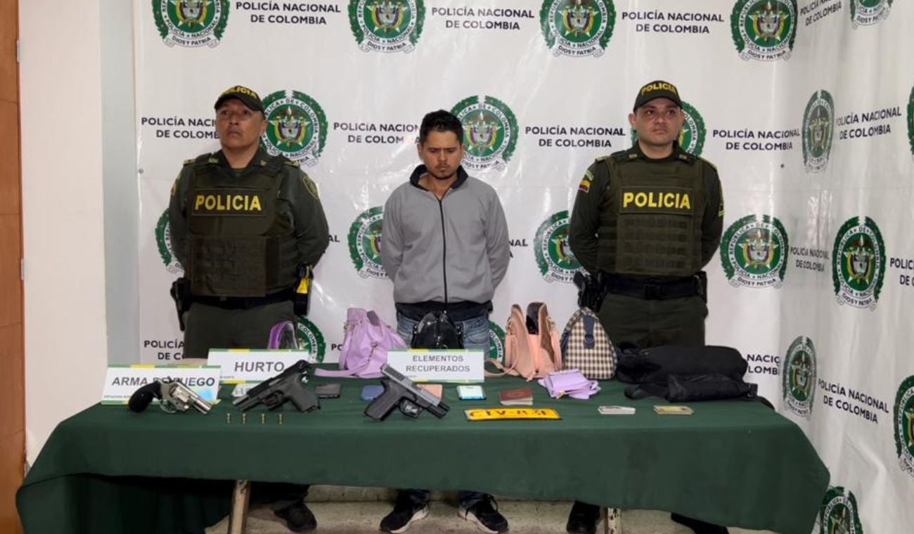 Presunto atracador capturado en Bucaramanga