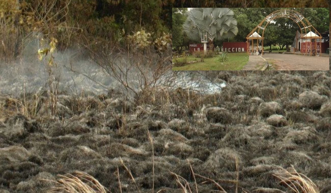 Incendio en cementerio de Barrancabermeja
