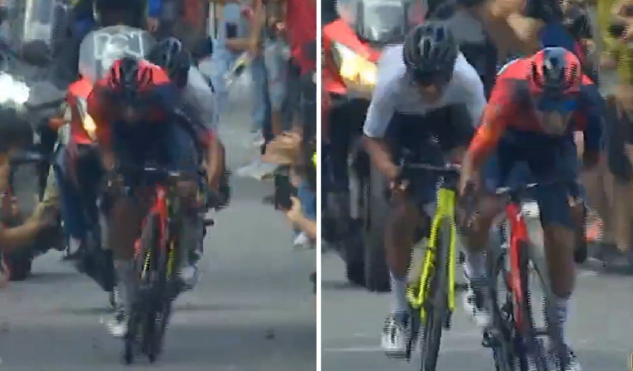 Nairo Quintana y Daniel Felipe Martínez