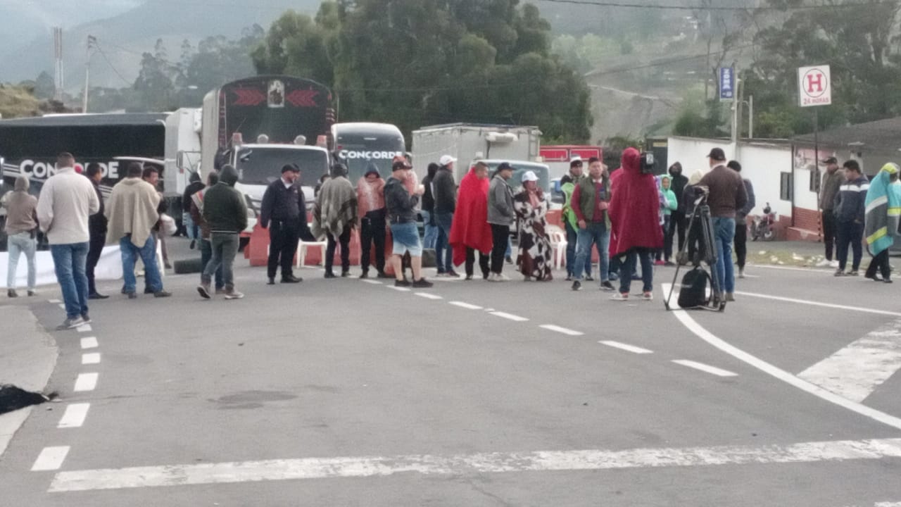 Bloqueo en la vía Pamplona - Cúcuta