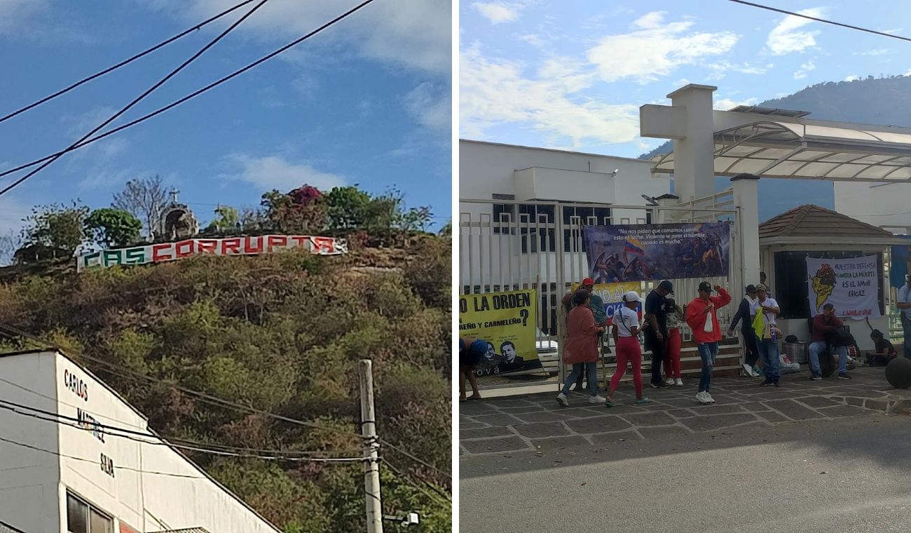 Protestas en la CAS de San Gil