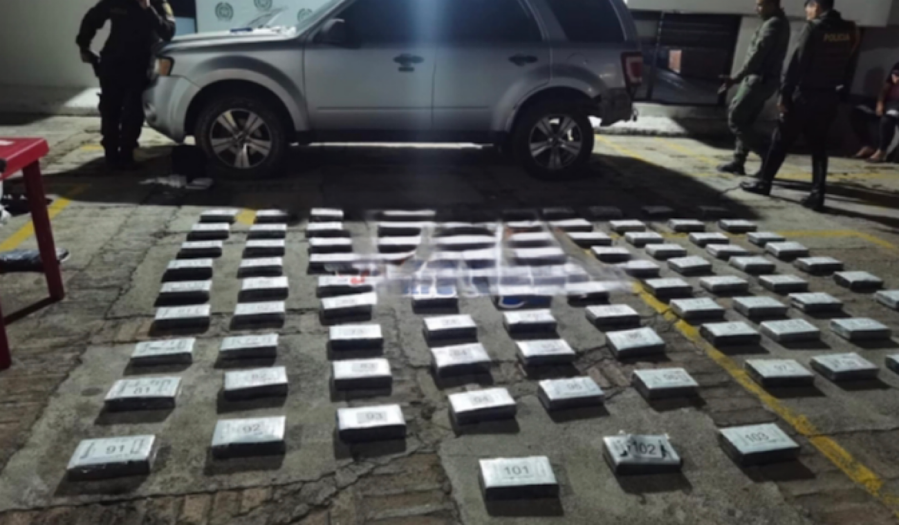 Vehículo con droga en Ocaña