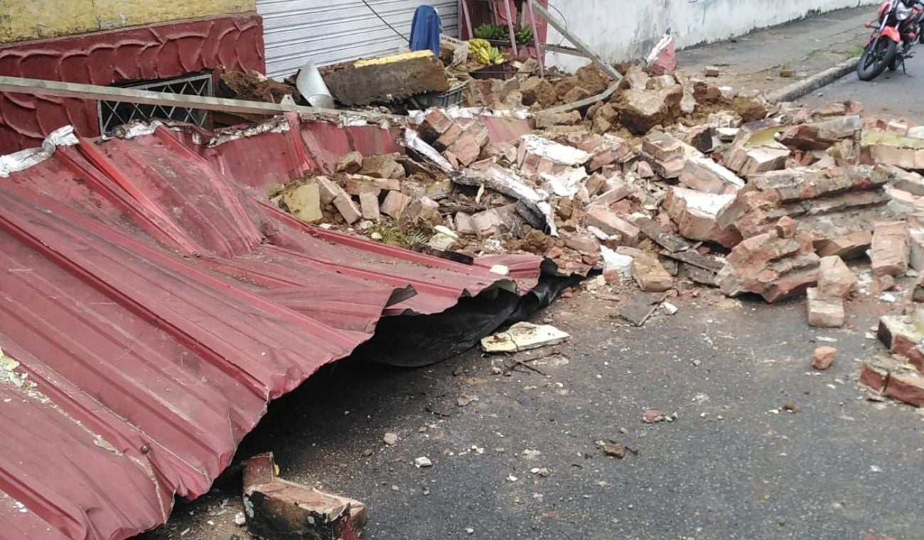 Derrumbe vivienda en Bucaramanga