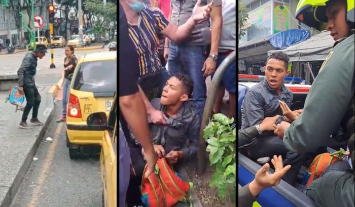 Agresión a conductores en semáforos en Bucaramanga