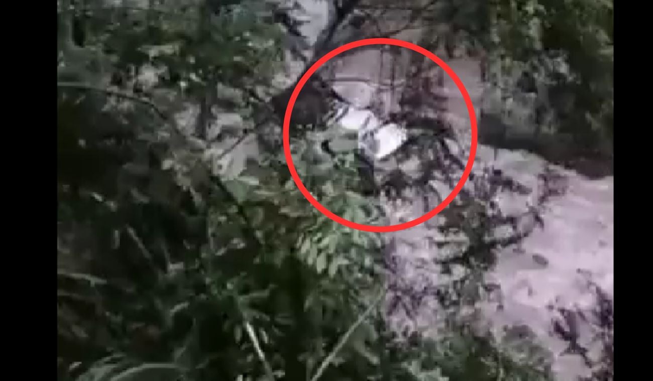 Camioneta cayó al río Suratá