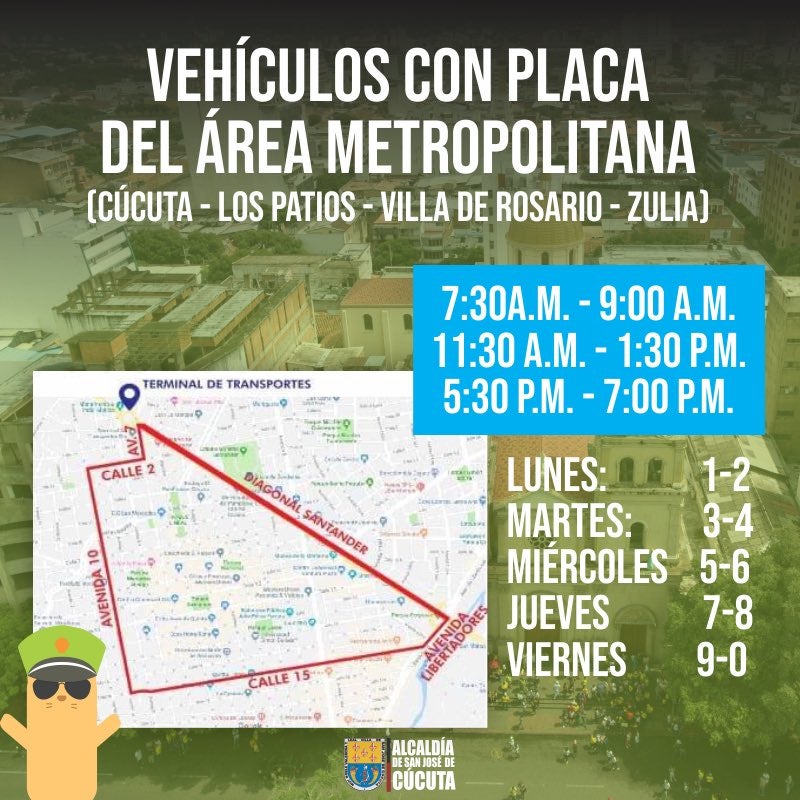 Pico y placa Cúcuta