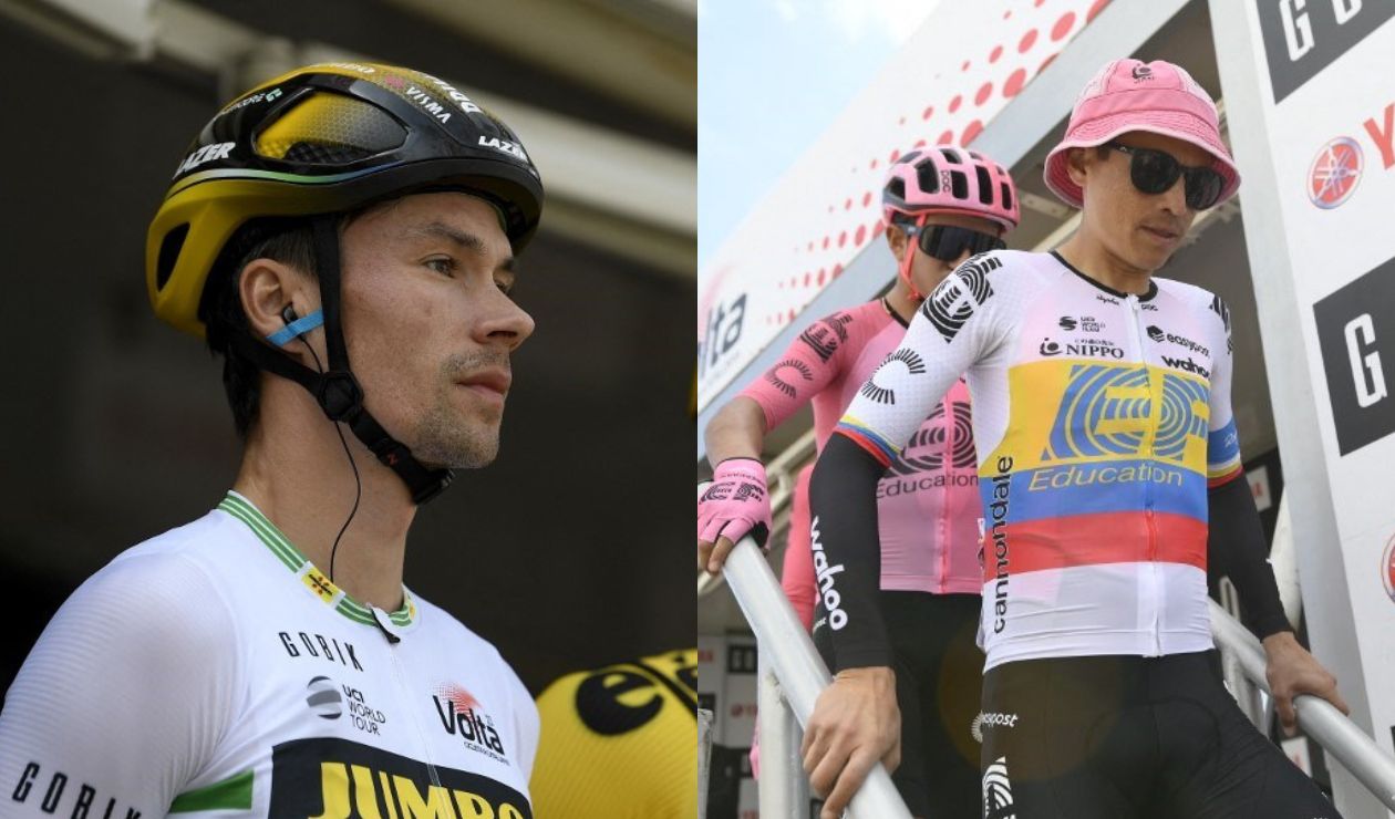 Primoz Roglic y Esteban Chaves