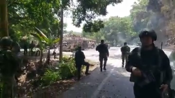 Hostigamiento al Ejército.