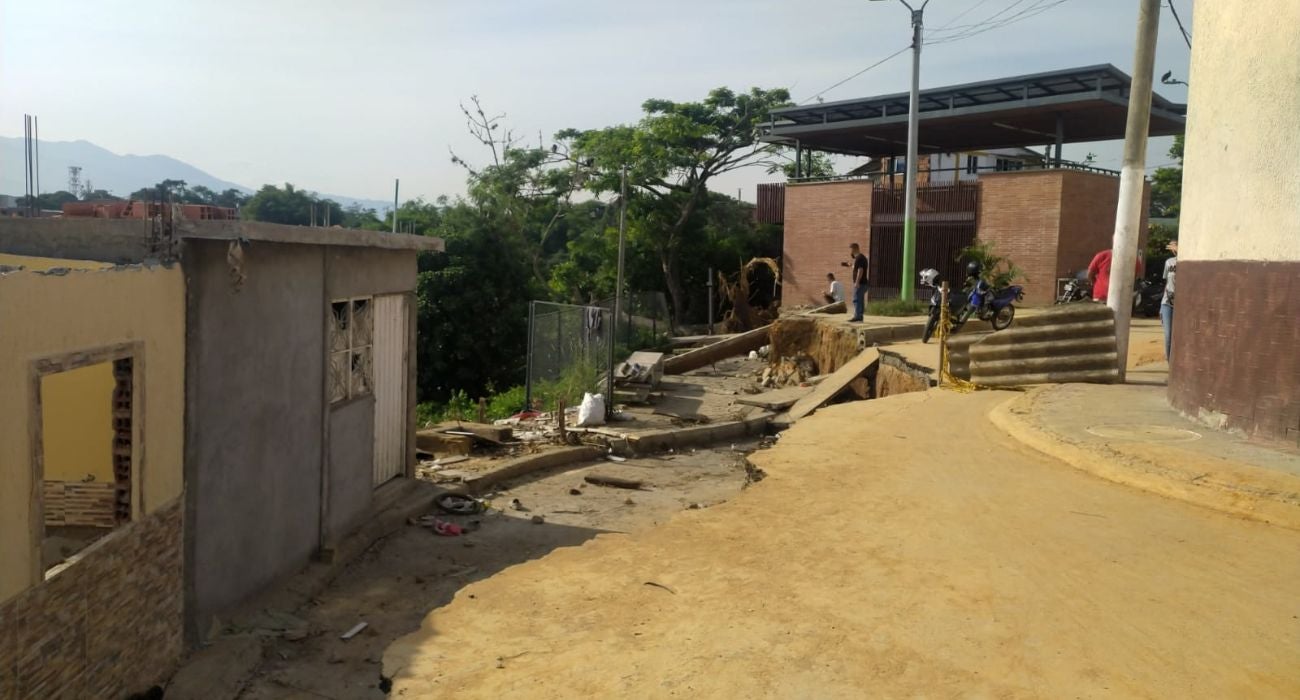 Deslizamientos en barrios de Bucaramanga