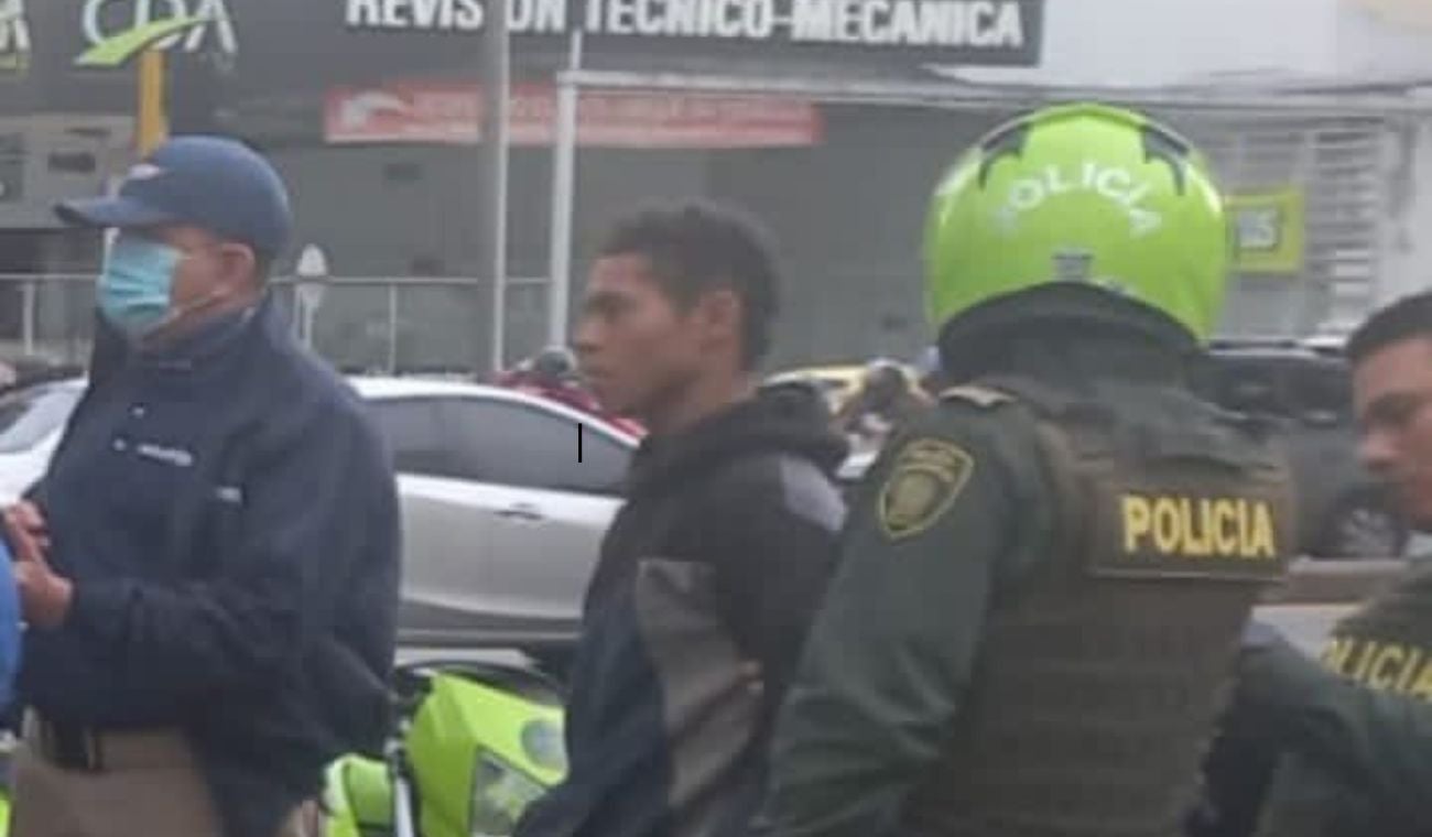 Captura de limpiavidrio en Bucaramanga