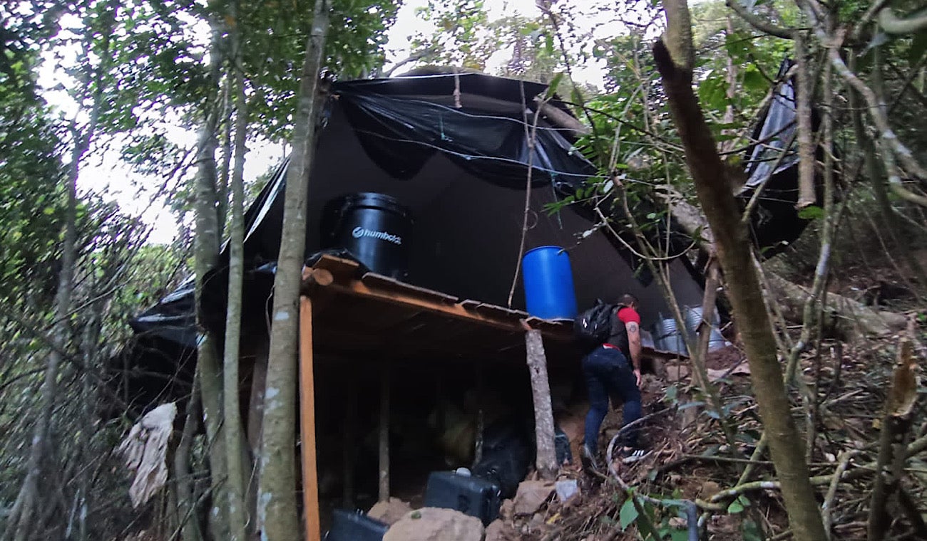 Laboratorio para el procesamiento de droga