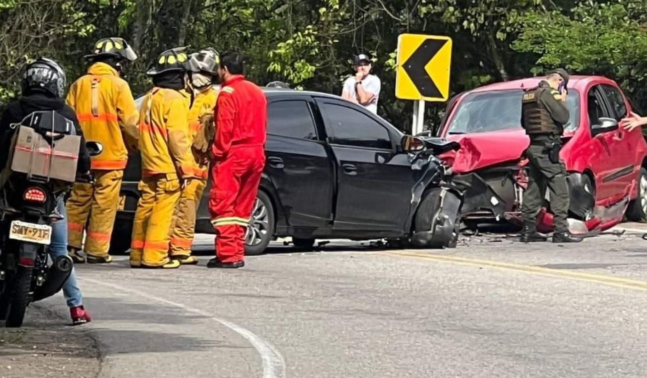 Accidente vía Bucaramanga-Bogotá