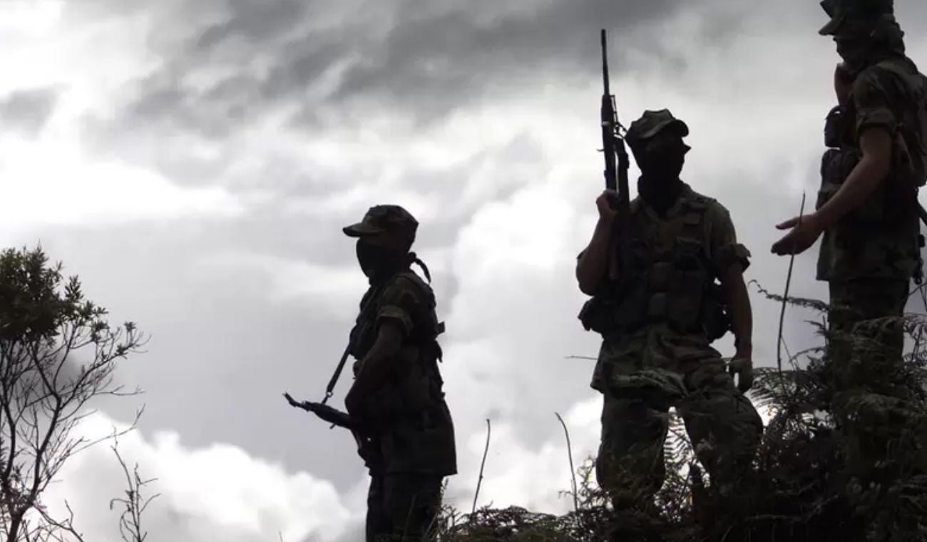 Miembros del grupo paramilitar de las AUC, en el año 2003.