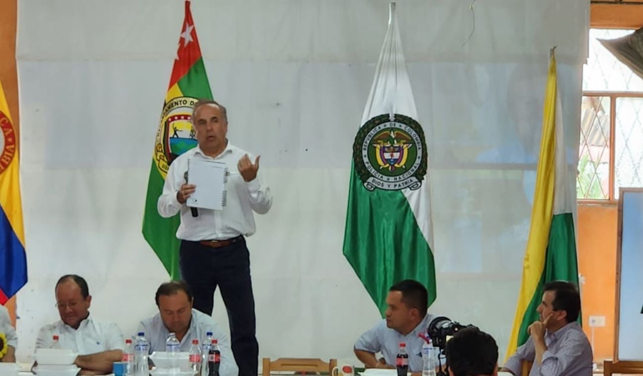 Ministro Guillermo Reyes en Santander