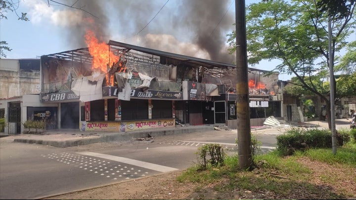 Incendio en local comercial de Cúcuta
