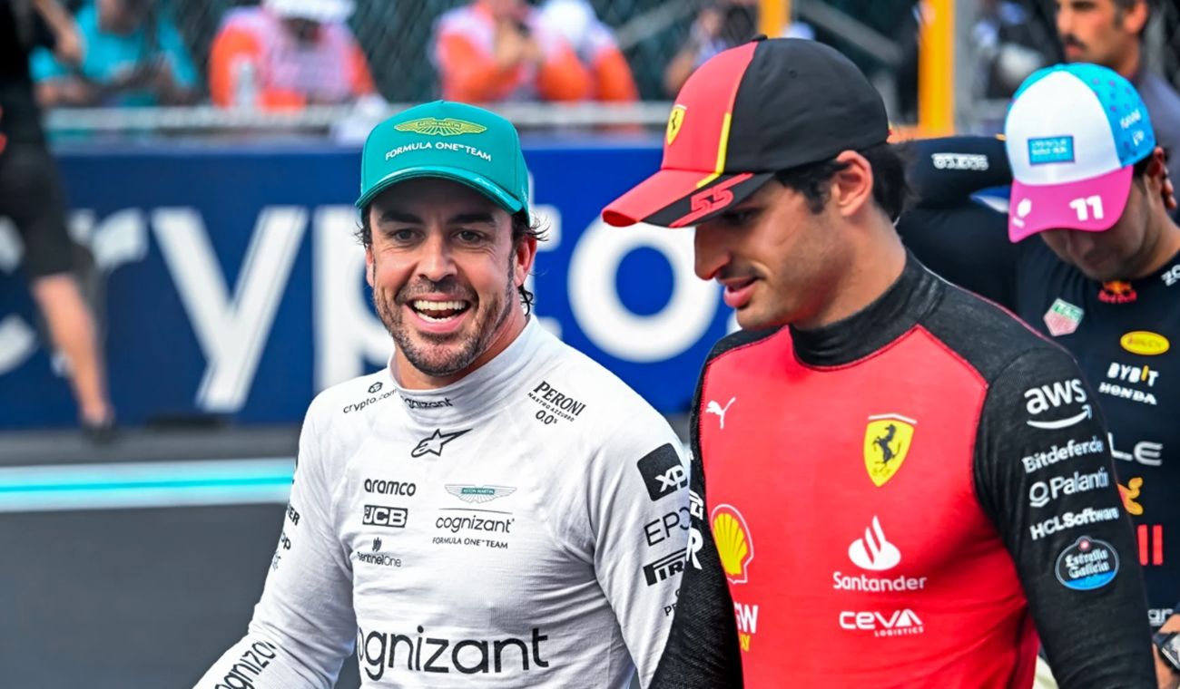 Carlos Sainz Jr. y Fernando Alonso