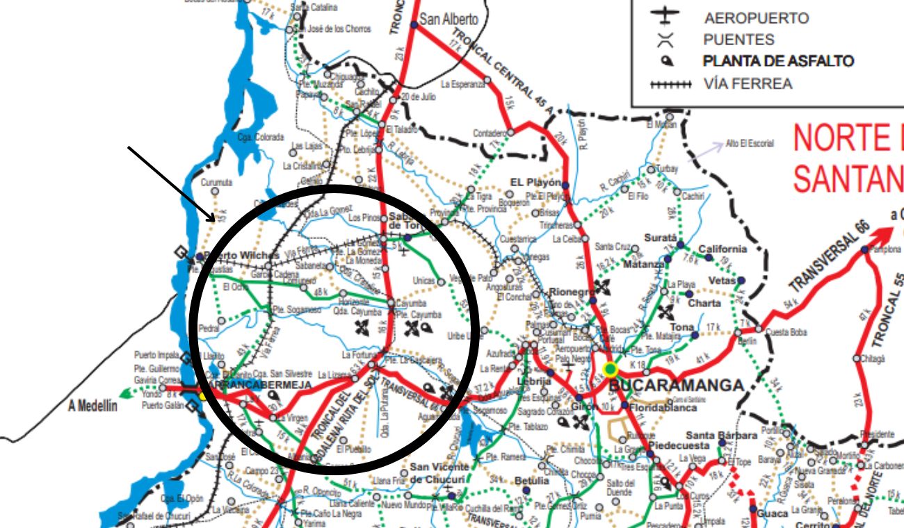 Desde hace tres días persisten los bloqueos viales en la Troncal del Magdalena