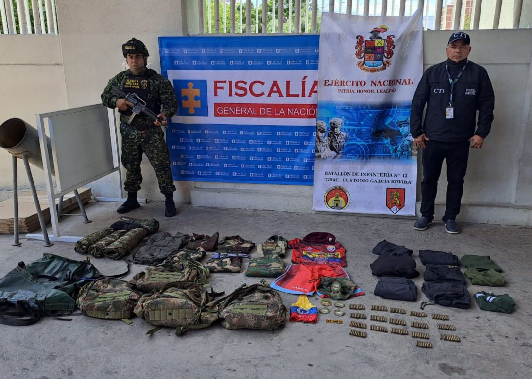 Armamento y material de Intendencia de las Farc decomisado