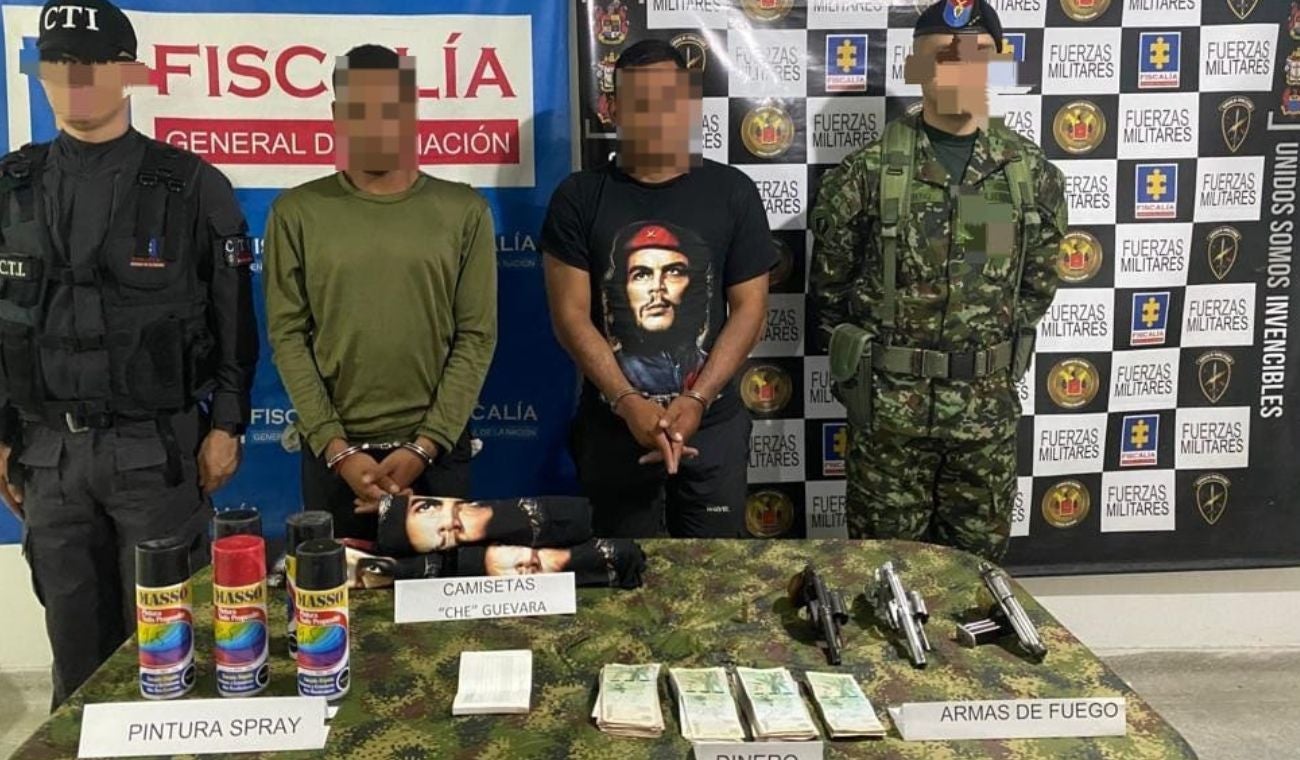 Dos hombres que extorsionaban a nombre del ELN