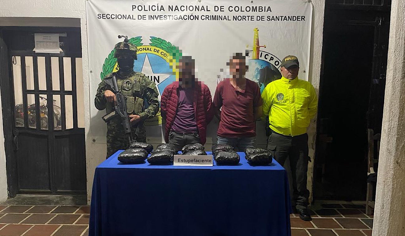 Capturados con droga